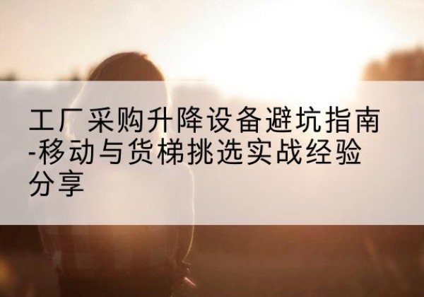 梅里斯移动式升降机怎么选-工厂采购升降设备避坑指南-移动与货梯挑选实战经验分享